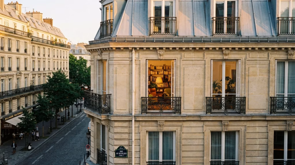 Immeuble haussmannien en Île-de-France avec appartement prêt pour la location Airbnb