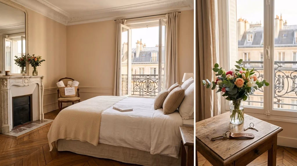 Appartement parisien préparé pour une location Airbnb clé en main