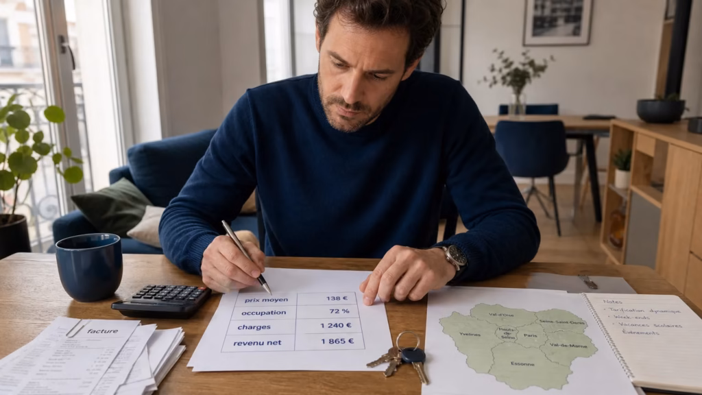Comparaison entre revenu brut et rendement réel d’un Airbnb